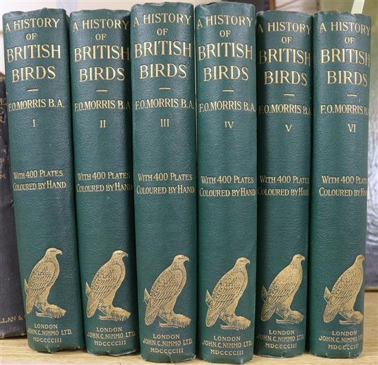 Morris, Francis Orpen - A History of British Birds, 5th edition, 6 vols, 8vo, cloth, 400 hand coloured plates, London 1903